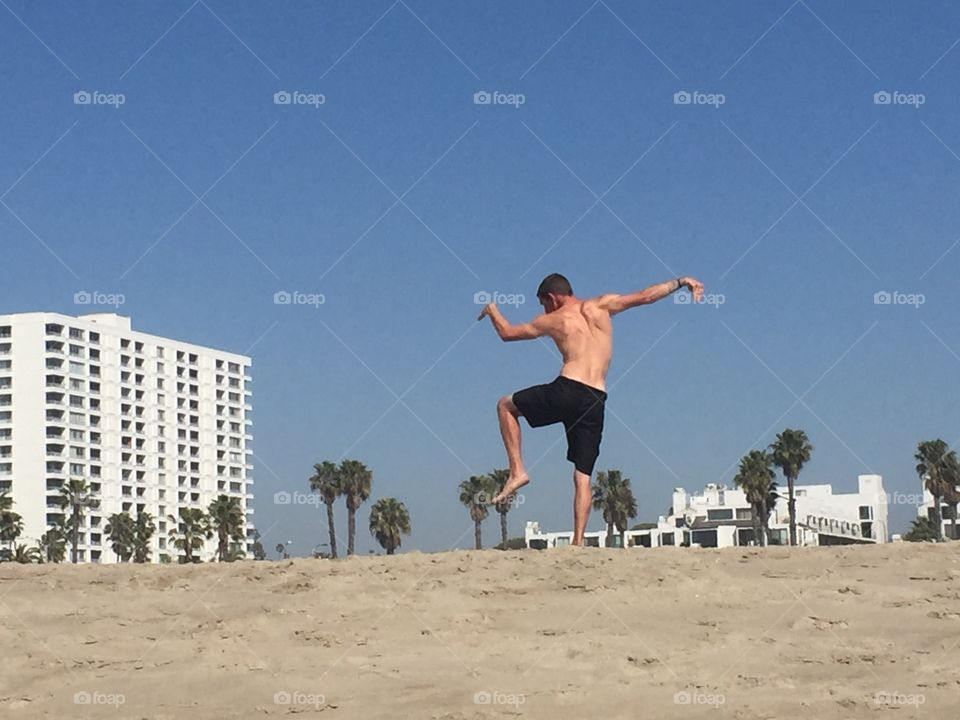 Beach karate