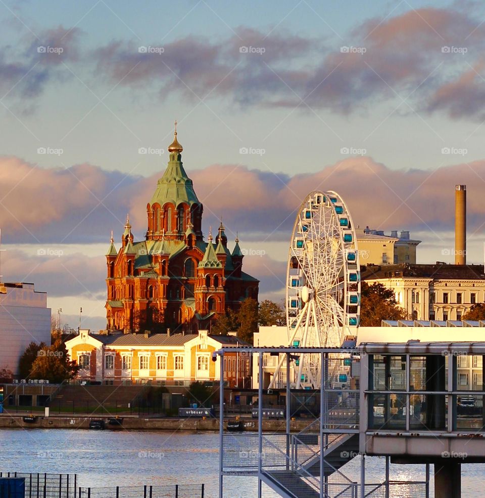 Mystical autum evening light makes your city look so mystical.