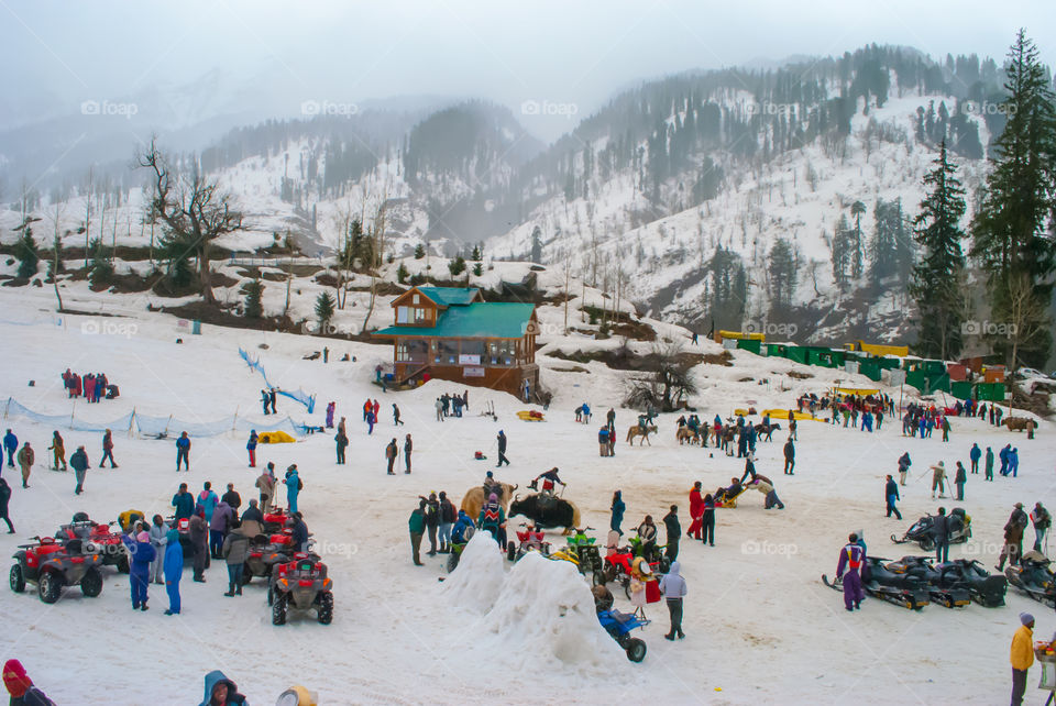 winter vacation at solang valley