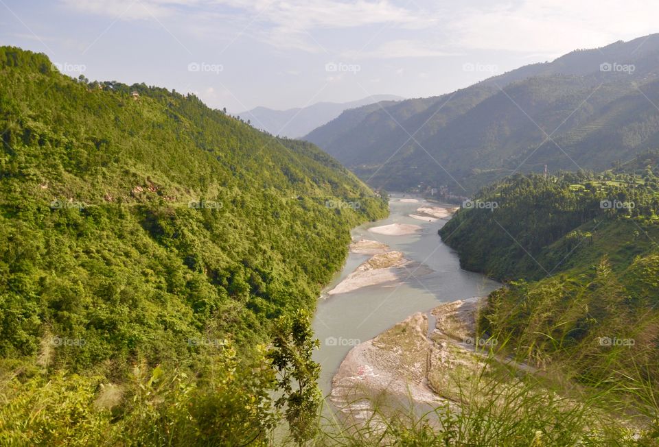 Stream flowing through Himalaya