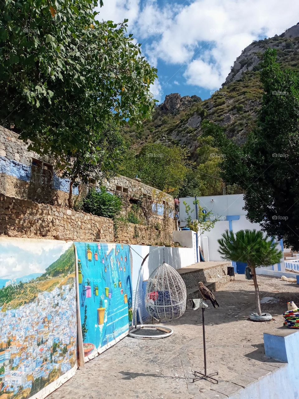 Beautiful place in chefchaouen city of morocco