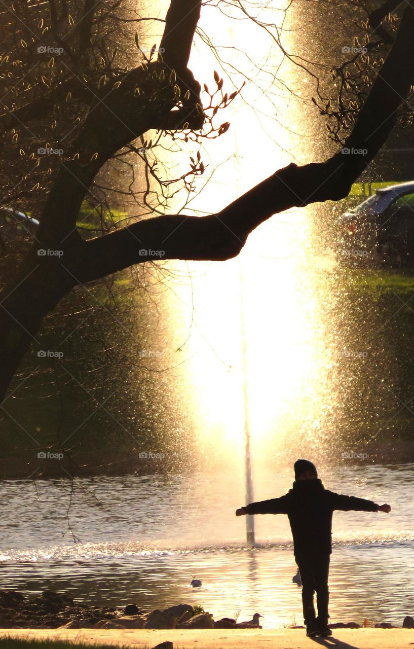 child in magical atmosphere