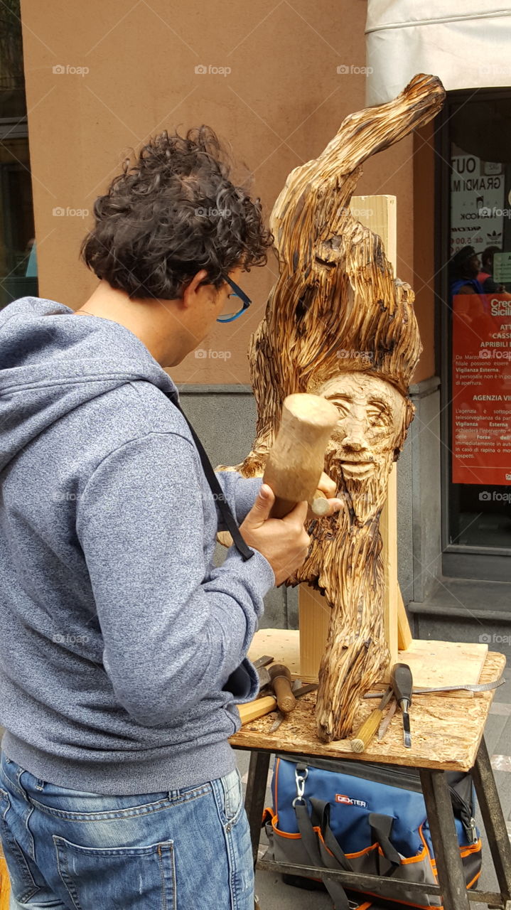 scultore del legno