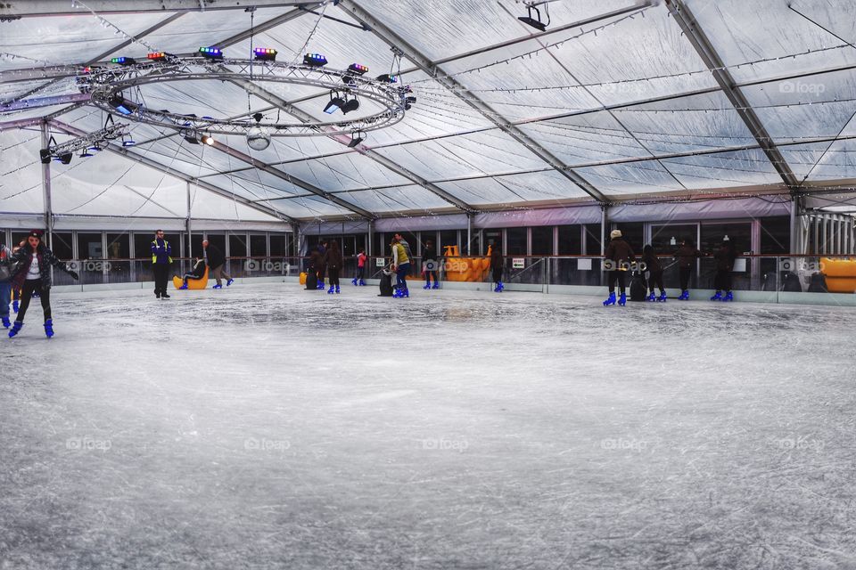 Ice skating 