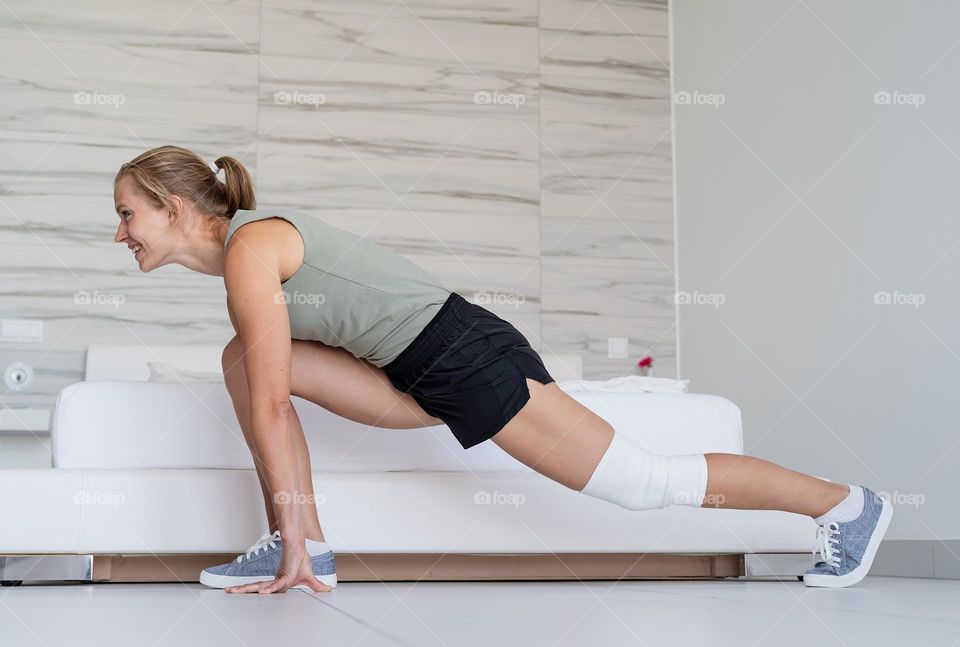 woman working out