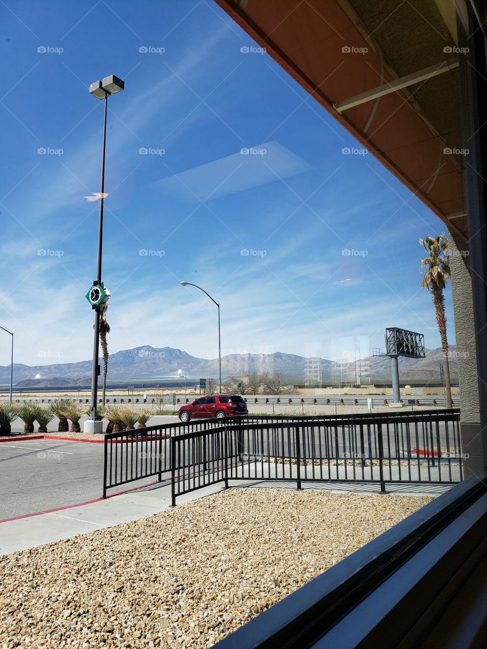 View from the Carl's Junior at Primm, Stateline, California & Nevada, USA