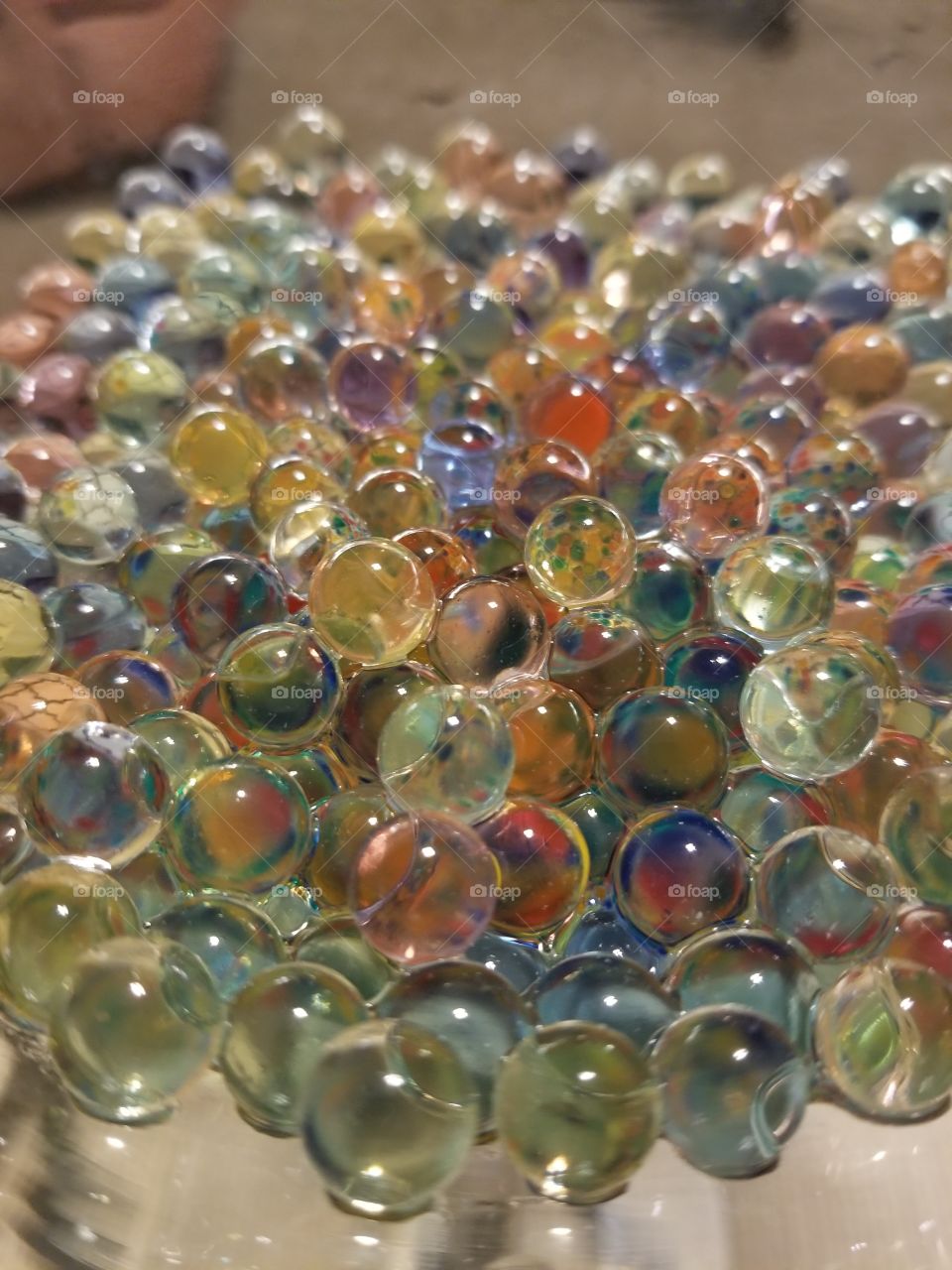 orbeez swollen with water