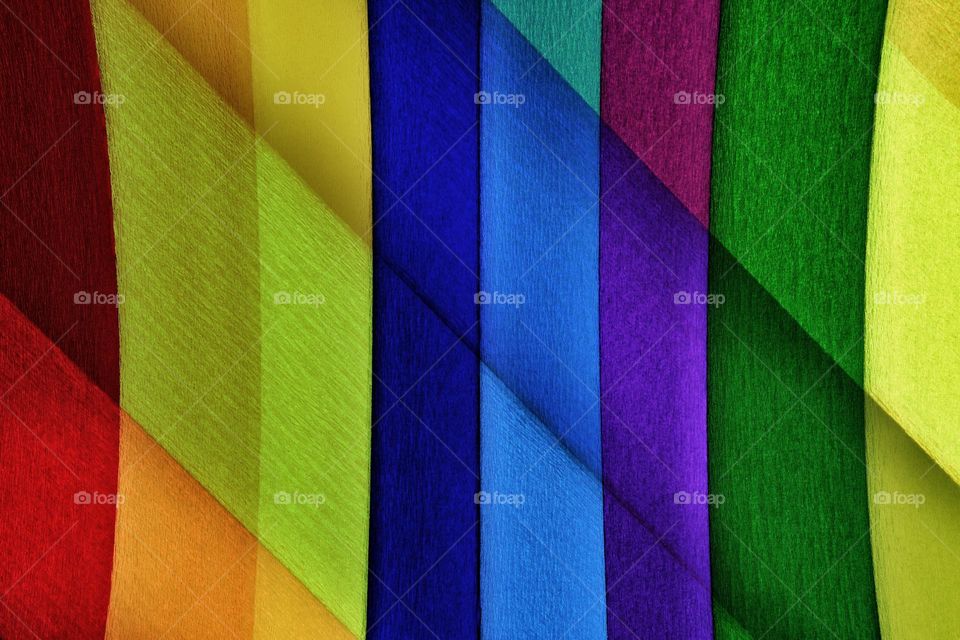 Colored crepe paper