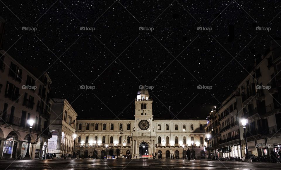Piazza dei Signori, Padua, by night