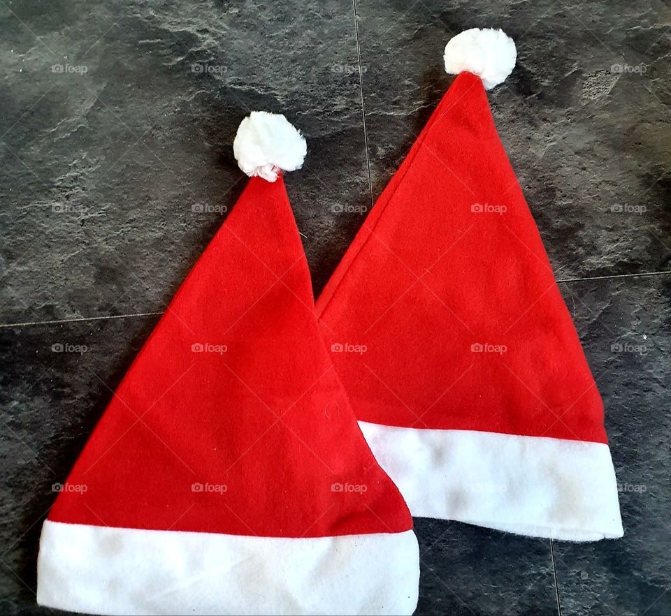 Two Christmas hats party the Netherlands