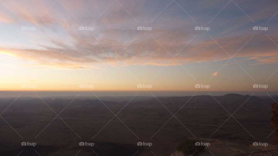 Sunrise Over Desert