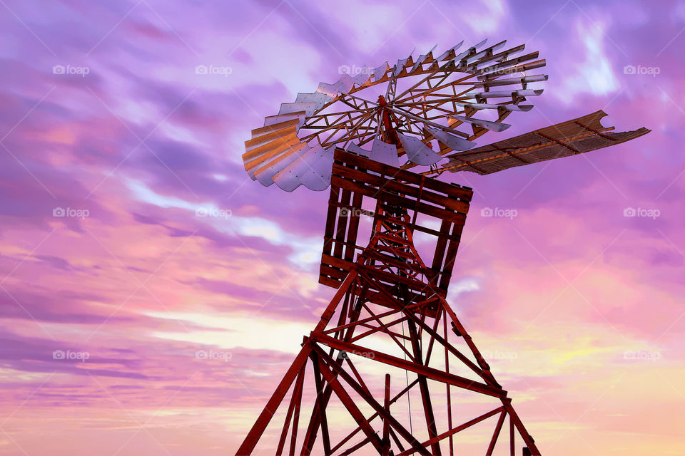 Sunset At The Windmill