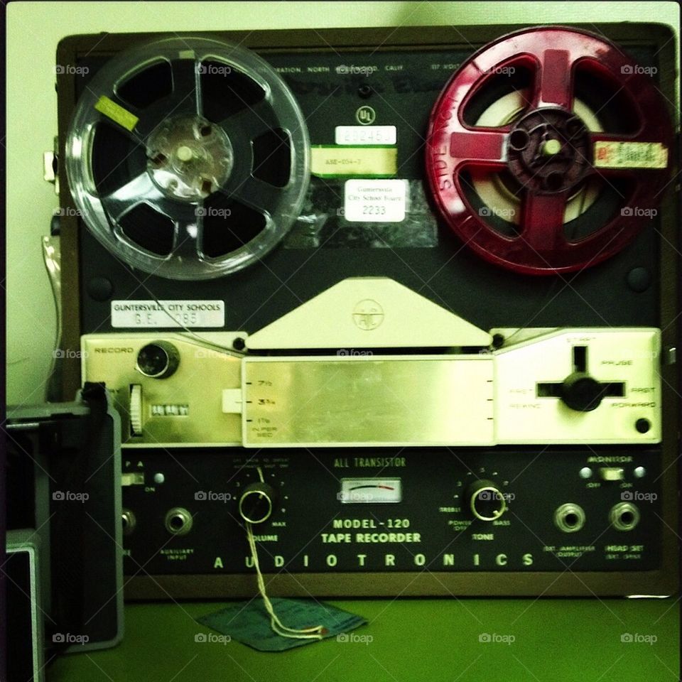 vintage antique audio reel to reel by pictureguy
