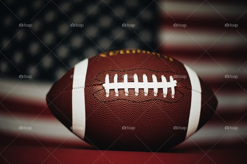 american football, ball, fans