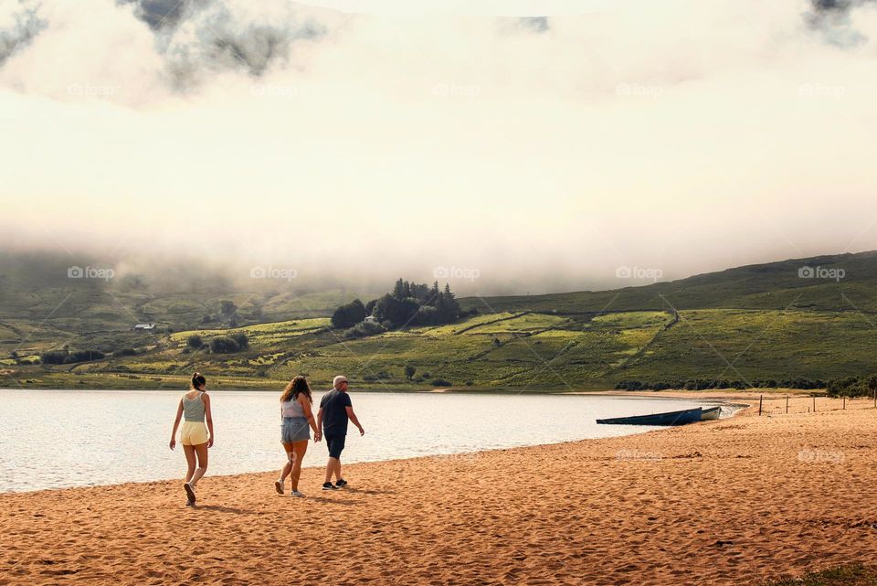 Family at the beach