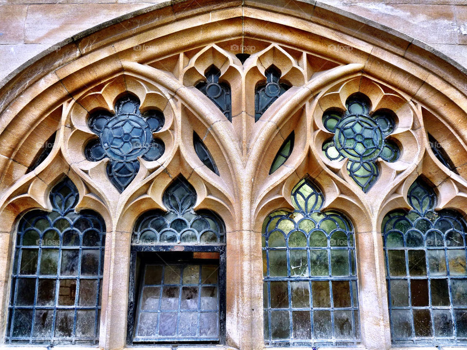 glass window cathedral bath by llotter