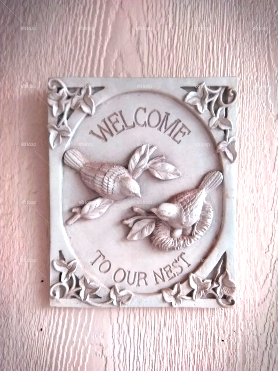 Wall decoration, welcome sign