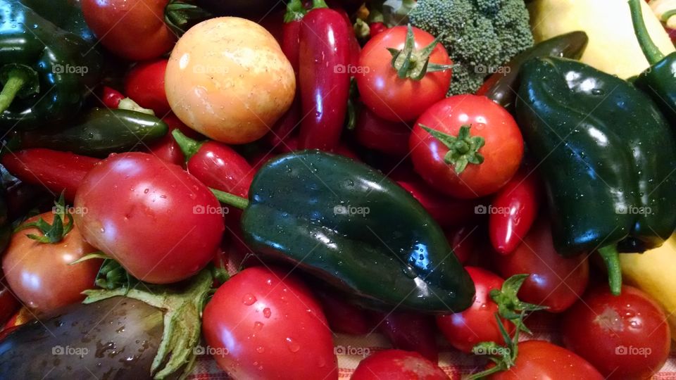 Veggies. Veggies from my garden in Portland, Oregon.