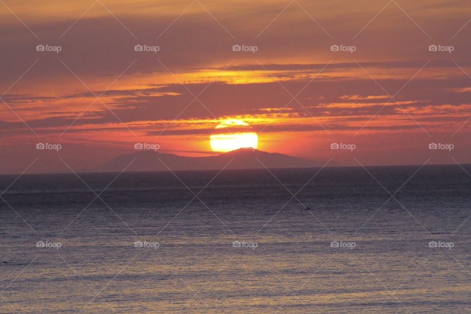 Sunset on Lipari