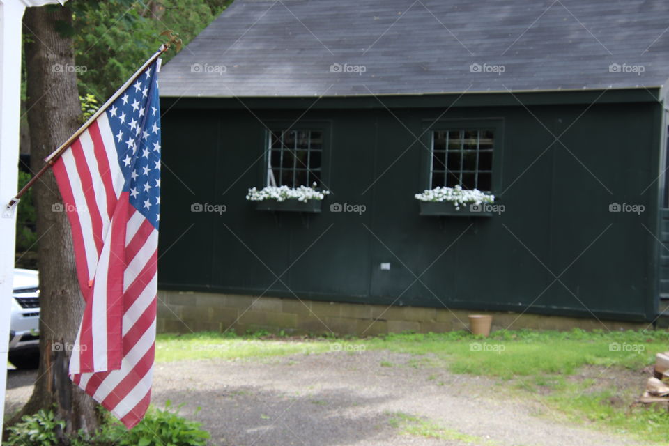 American Flag in Cooperstown, NY