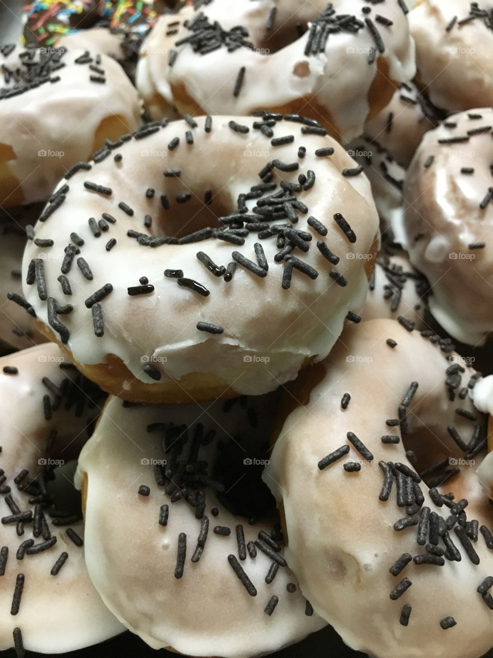 Donuts with sugar coating 