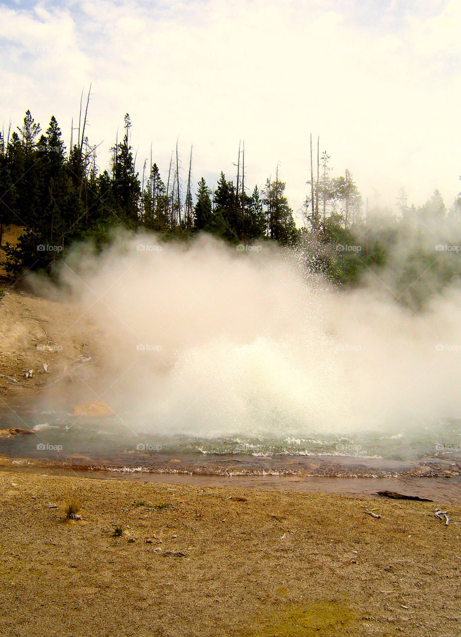 Yellowstone hot springs