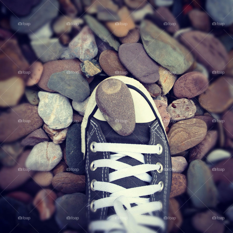 beach shoes stones converse by ShutterBug_NikonGirl