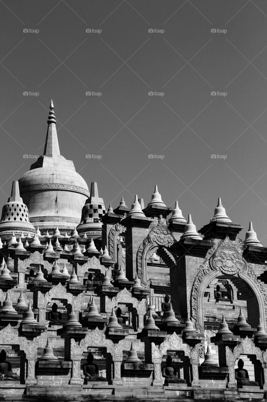 Pagoda in the Thailand