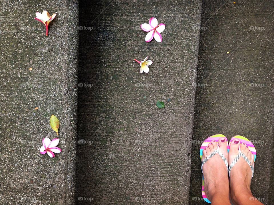 Feet and flowers