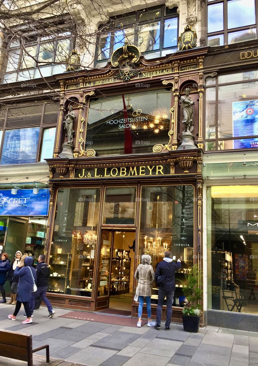 Beautiful shop windows in Vienna