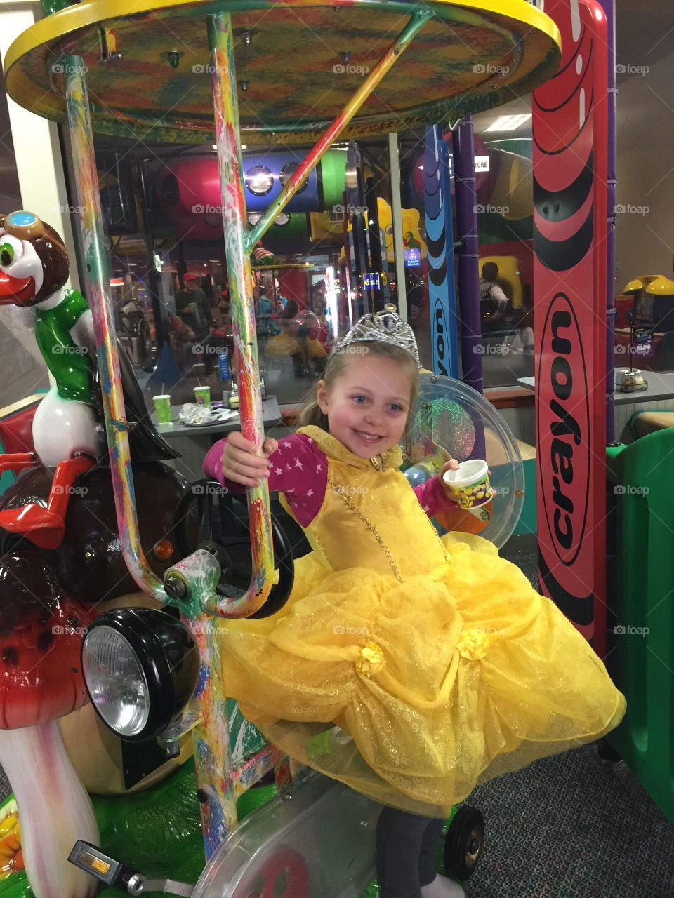 Princess on ride