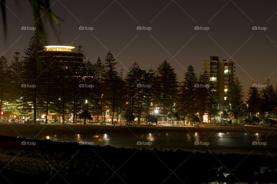 Burleigh Boardwalk Night Lights