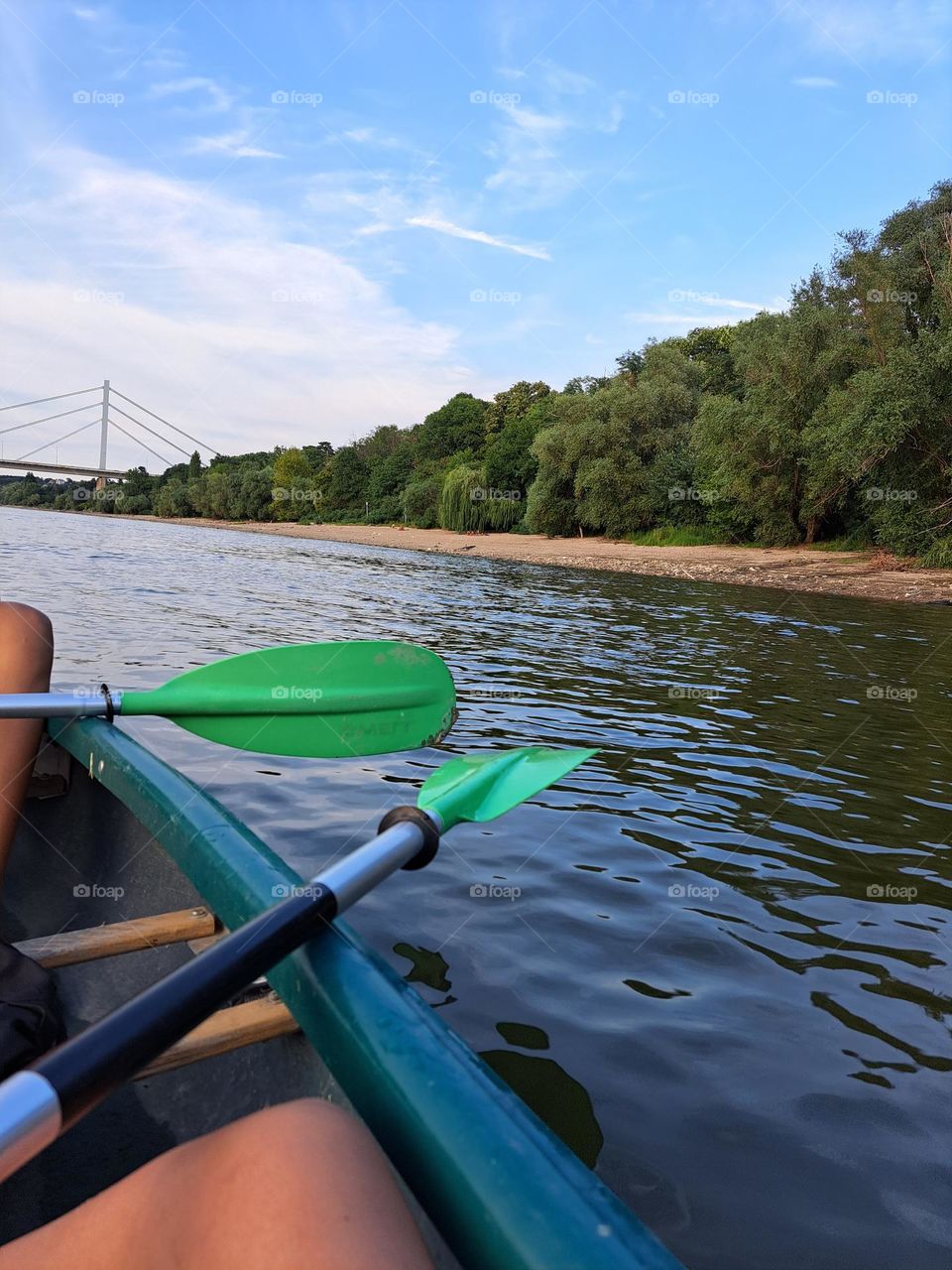 Canoeing on River Danube
