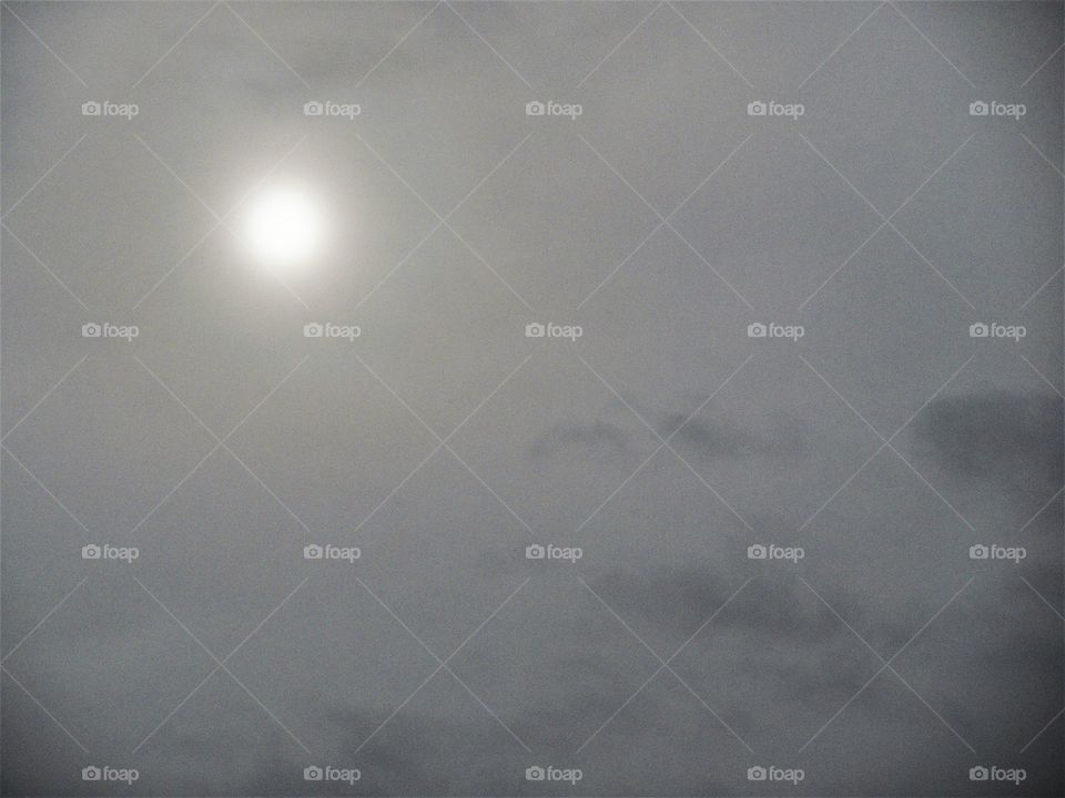 winter sun with clouds