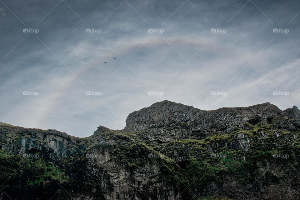 Rainbow in the mountain