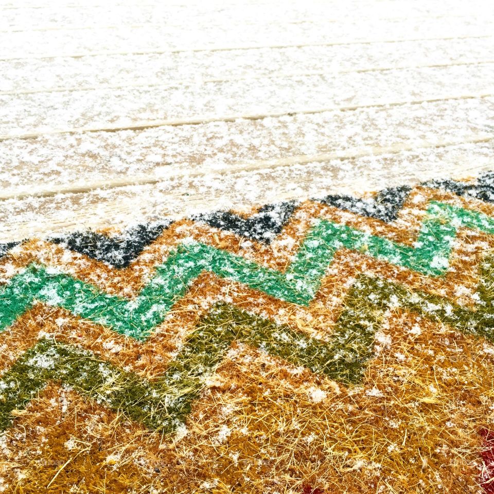 Snow on Mat