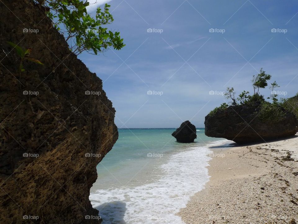 Scenic view of beach