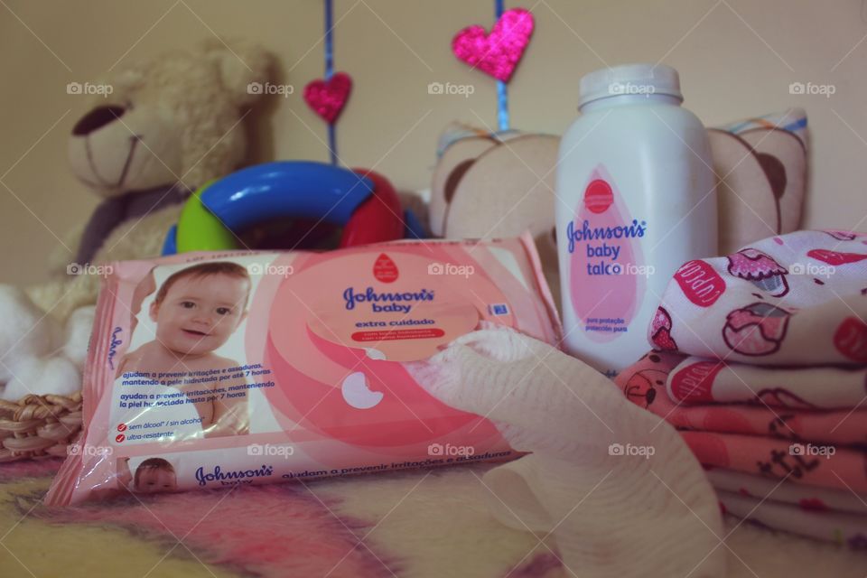 baby care with Johnson's products