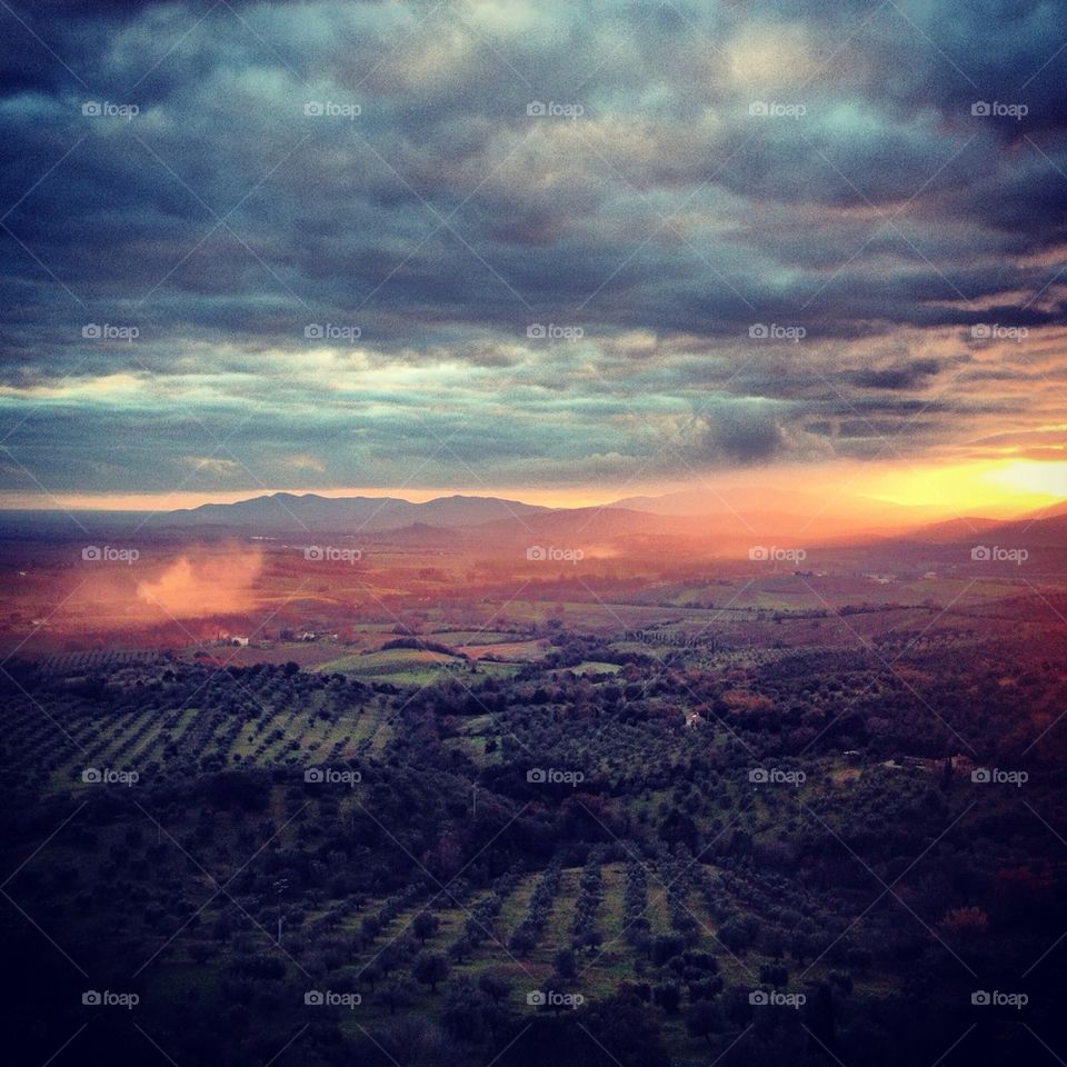 amazing tuscany landscape