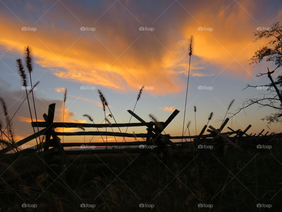 Bright Orange Sunset