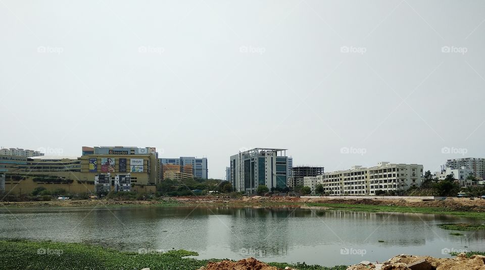 HyderabadCity.   lake