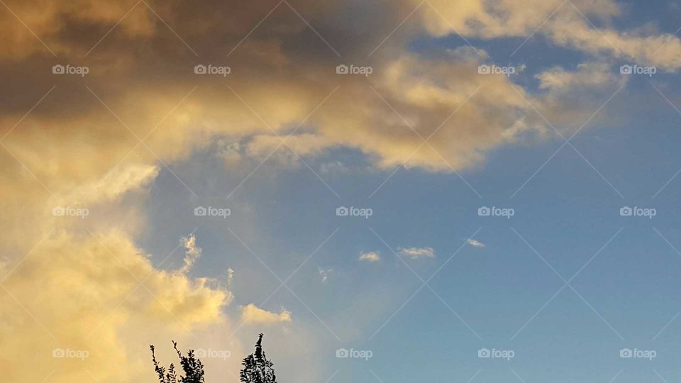 clouds rolling through