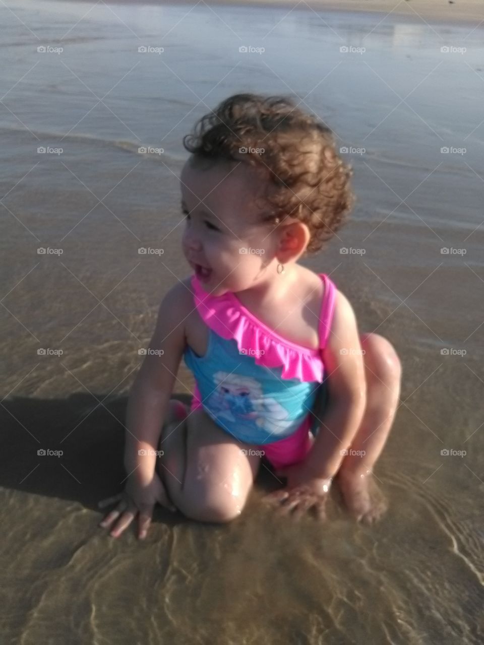 Child, Beach, Water, Sand, Seashore