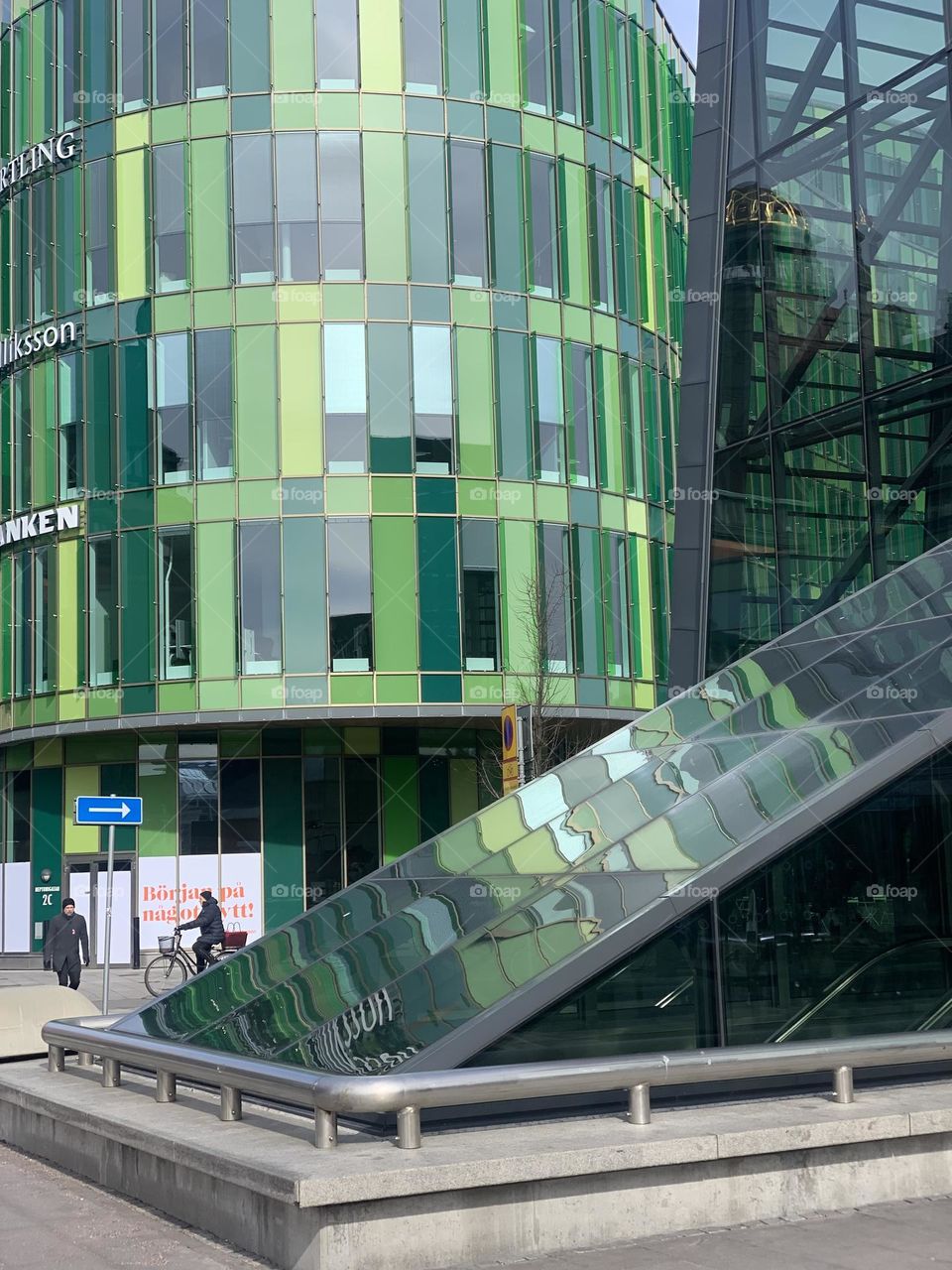 Shadows of green in Malmö, Sweden