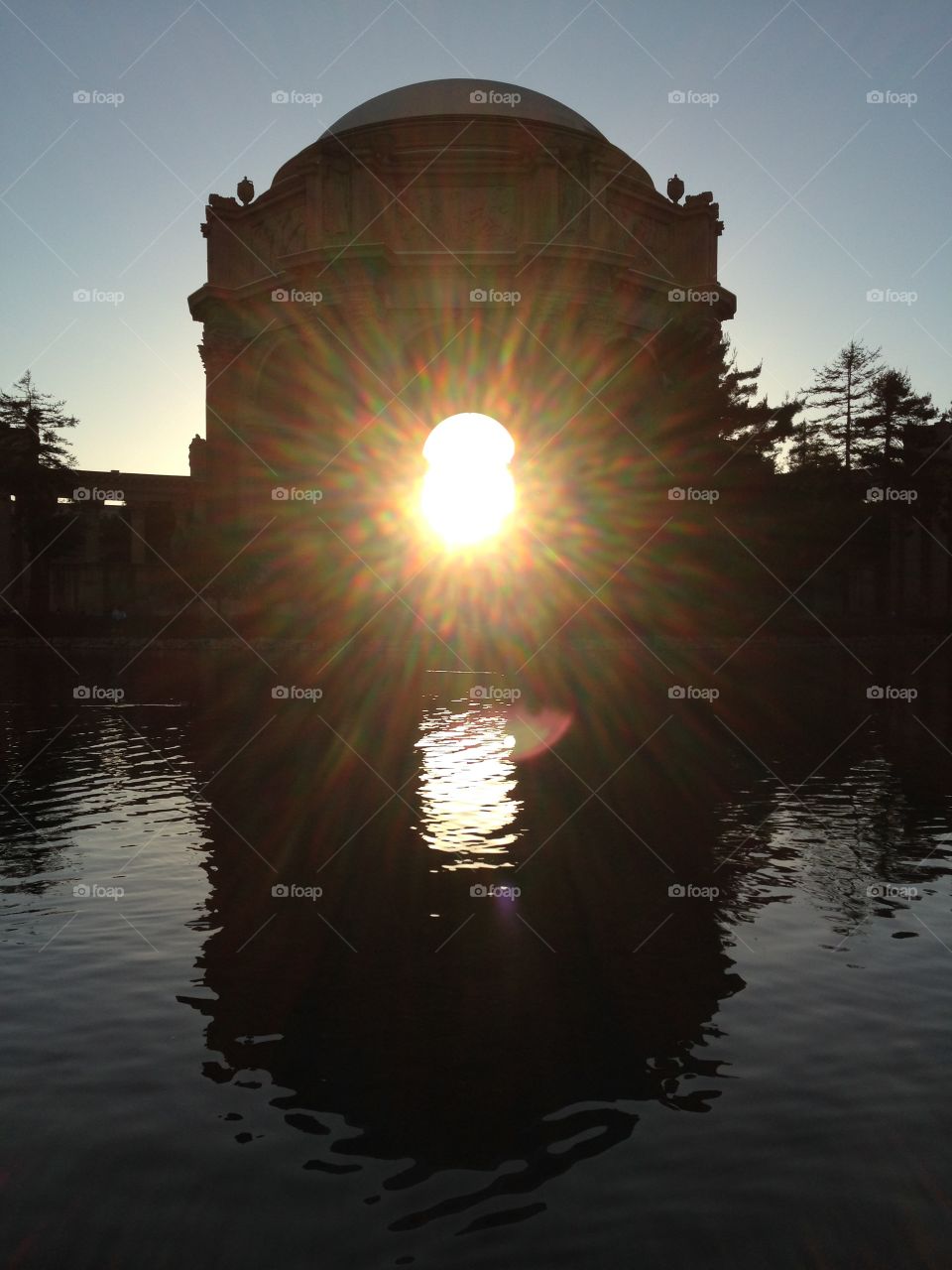 Sunset at Palace of Fine Arts