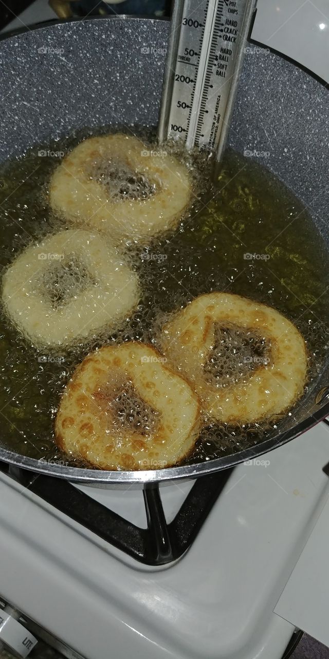 Frying Donuts