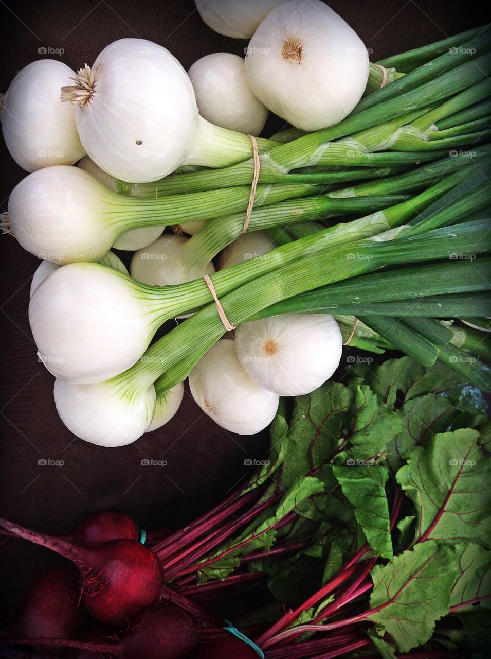 White onions at farmer's market
