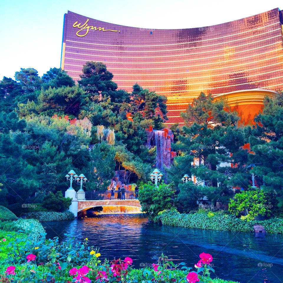 Wynn Hotel in Las Vegas with gardens