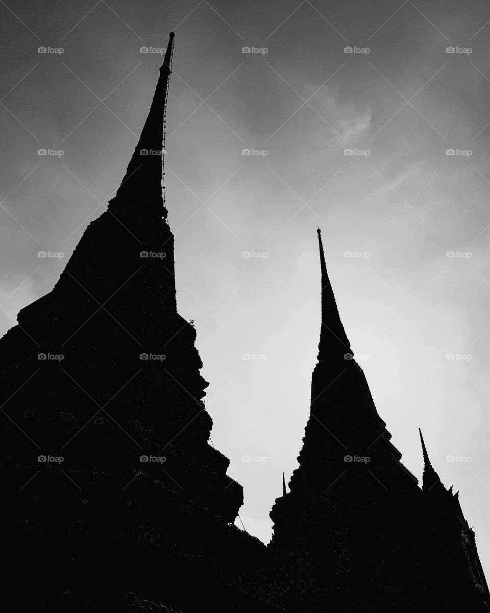 Religious architecture at Buddhist temple