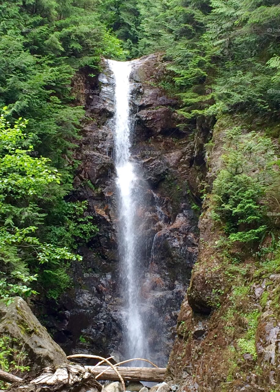 Mountain waterfall